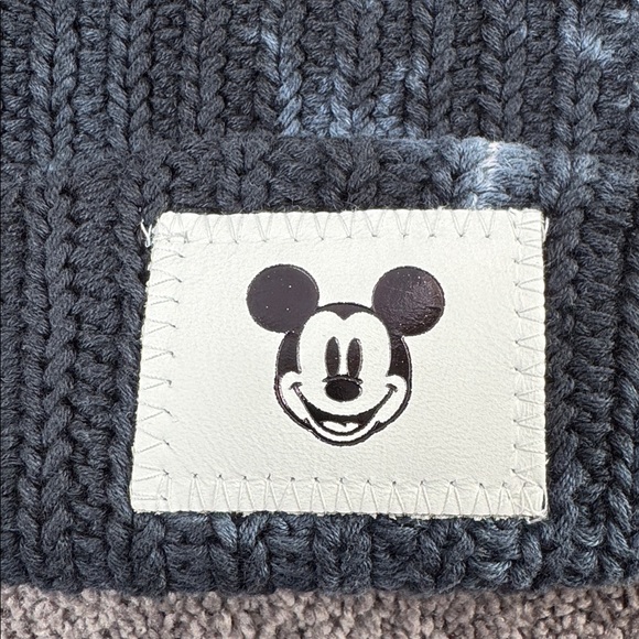 Limited Edition Disney x Love Your Melon Mickey Blue Tie Dye Double Pom Beanie - Picture 2 of 7